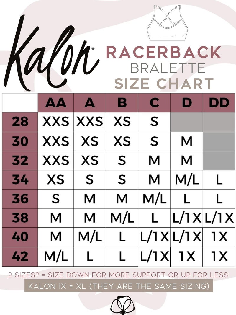Kalon Womenâ€™s 4 Pack Racerback Sports Bralette Seamless Wireless Comfort Bra (Large, 4PK Med Beige) - Image 5